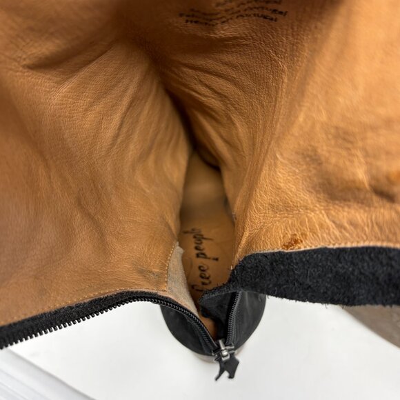 Free People women's Elle Block Heel Boots black suede 39 Portugal - Picture 11 of 12